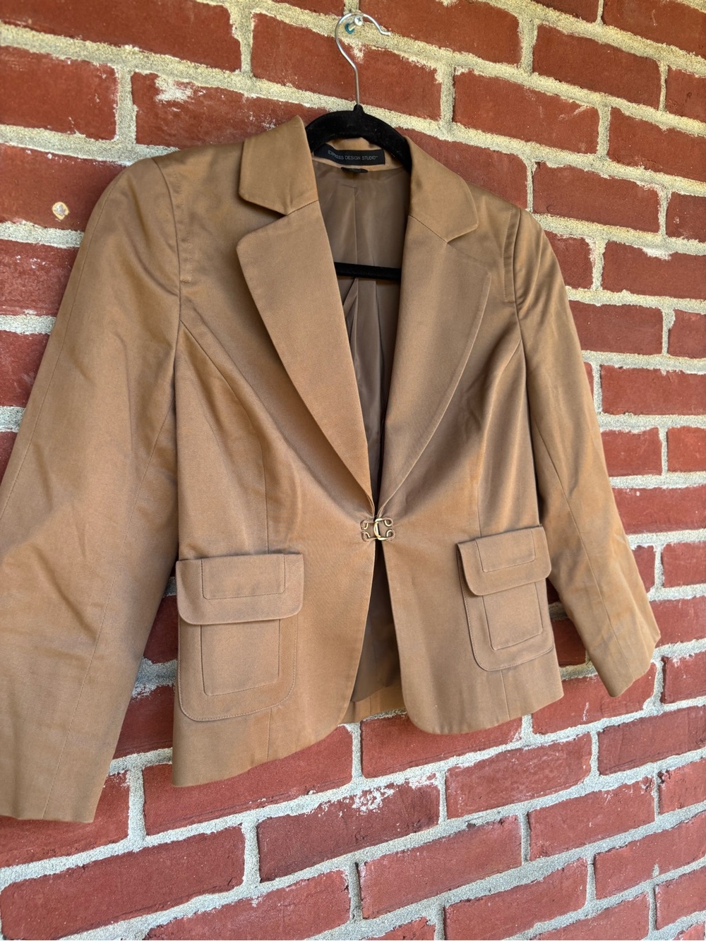 Y2K Women’s Tailored Brown Cropped Blazer Jacket